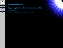 Tablet Screenshot of conundrumlabs.org